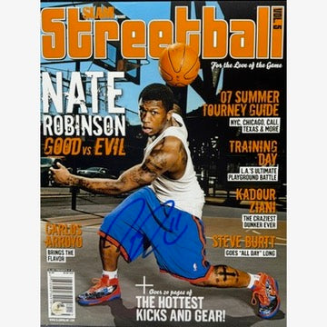 Nate Robinson Autographed New York Knicks SLAM Smiley face 11x14 Beckett BAS