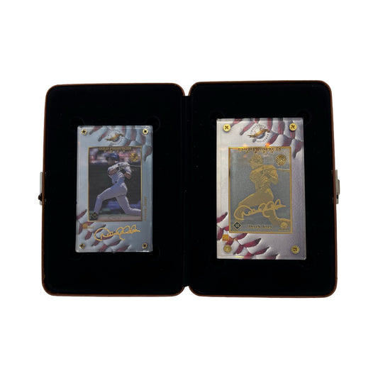 1998 Derek Jeter Gold Prospects 24K Gold Authentic Binder Display