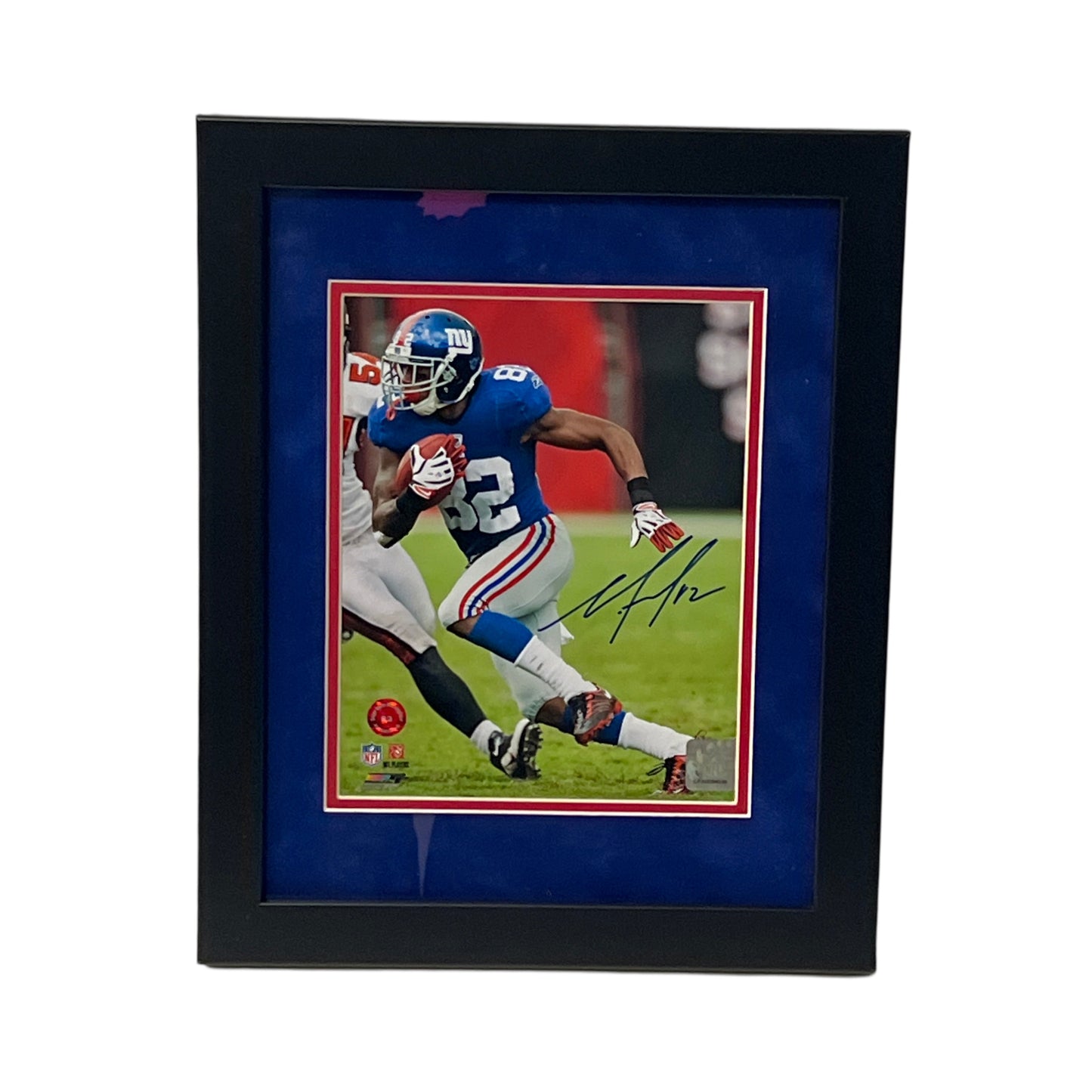 Mario Manningham Autographed New York Giants Framed 8x10 Mario Manningham COA