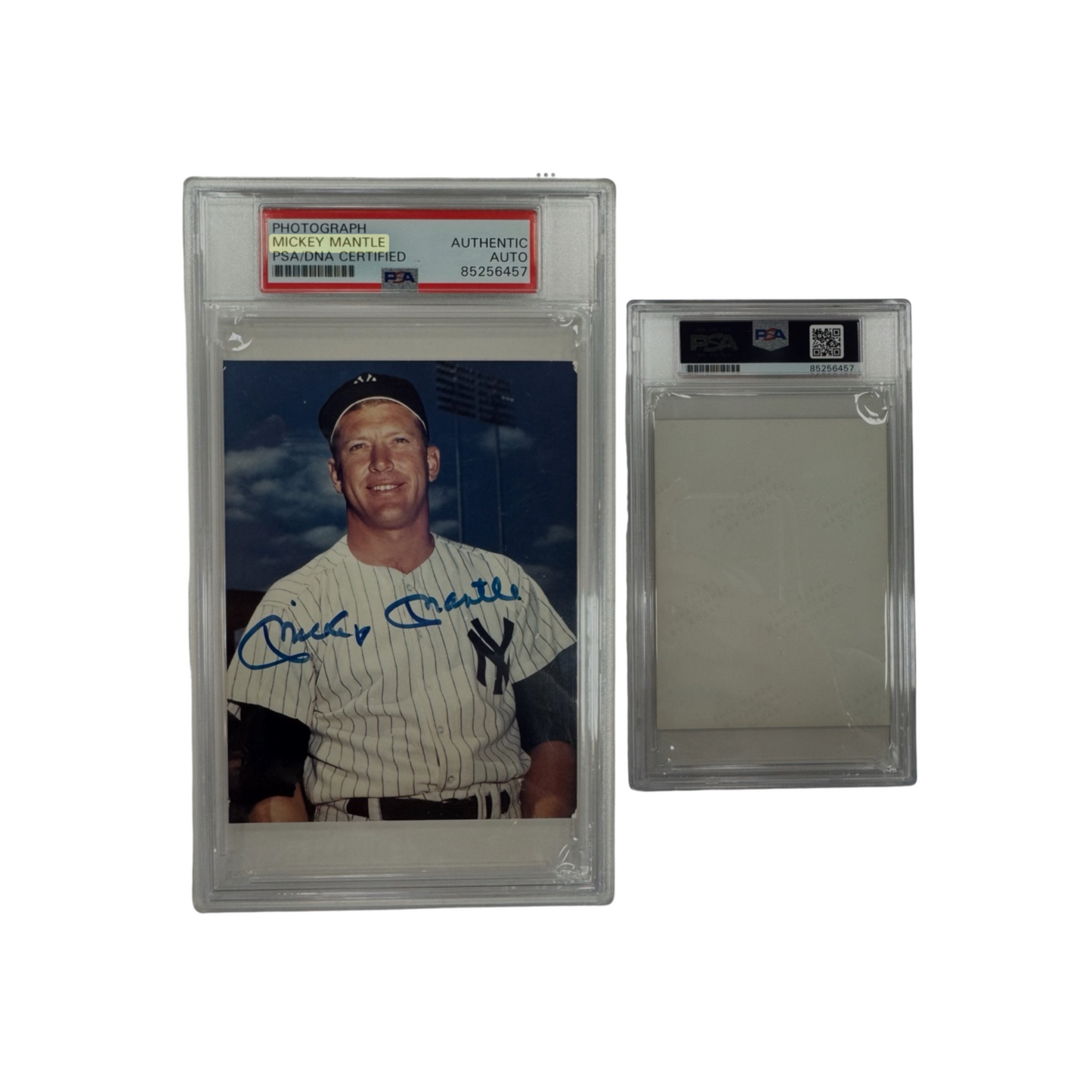 Mickey Mantle Autographed New York Yankees Original Photograph PSA Auto Authentic