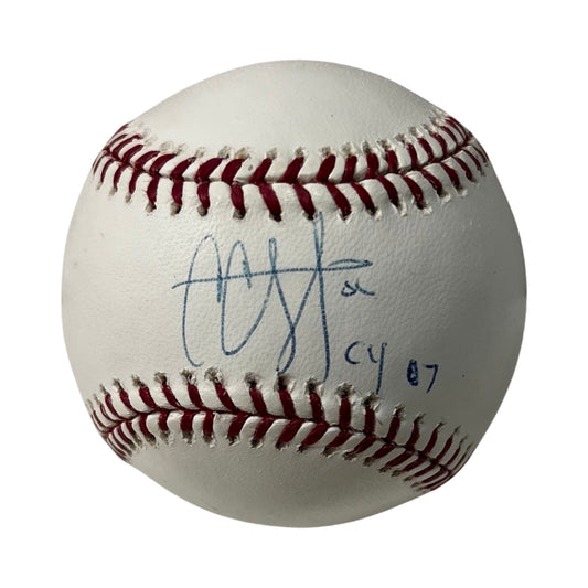 CC Sabathia Autographed OMLB "CY 07" Inscription Steiner