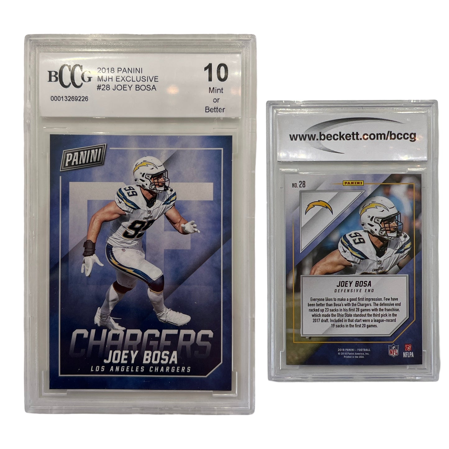 2018 Joey Bosa Panini MJH Exclusive Beckett 10