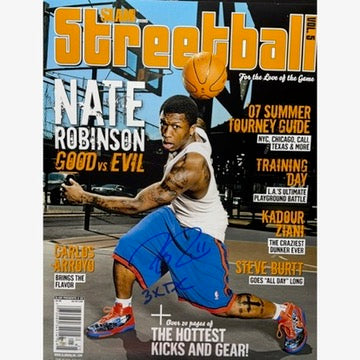 Nate Robinson Autographed New York Knicks SLAM 3xDC 16x20 Beckett BAS