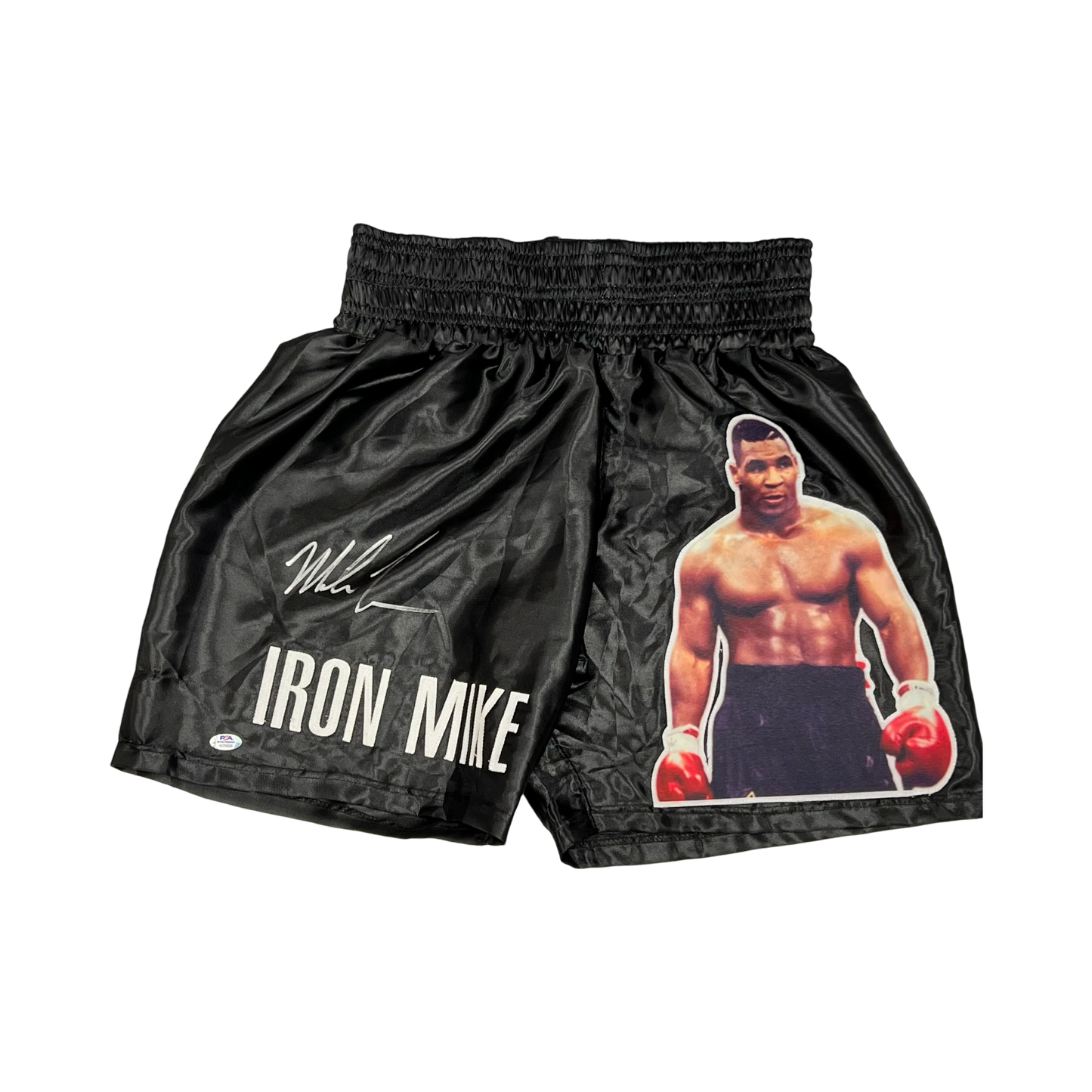Mike Tyson Autographed Boxing Art Trunks PSA