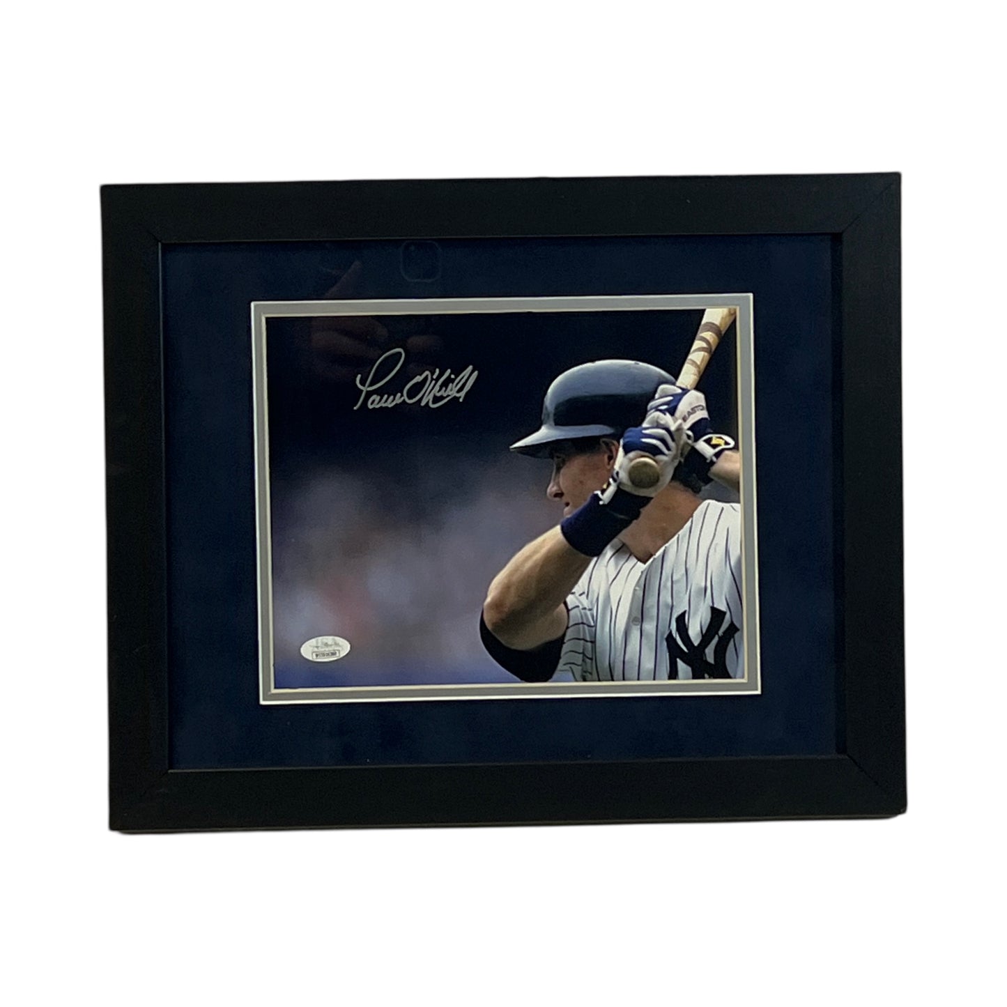 Paul O'Neill Autographed New York Yankees Close-Up At Bat Framed 8x10 JSA