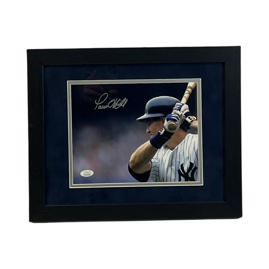 Paul O'Neill Autographed New York Yankees Close-Up At Bat Framed 8x10 JSA