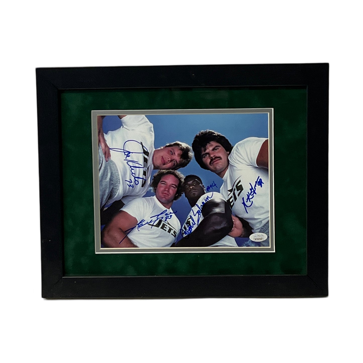Mark Gastineau, Joe Klecko, Mark Gastineau & Abdul Salaam Autographed New York Jets Sack Exchange Framed 8x10 JSA
