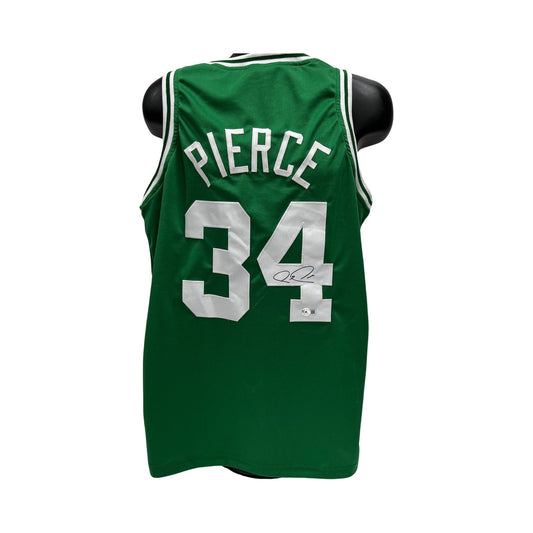 Paul Pierce Autographed Boston Celtics Green Jersey Beckett