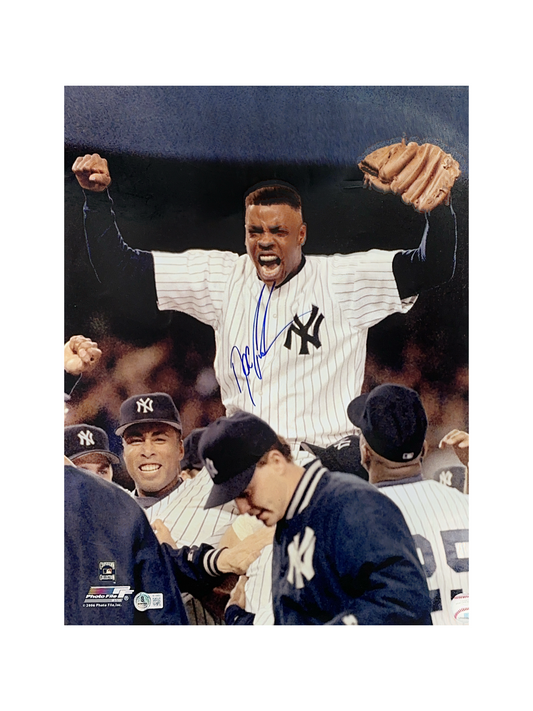 Doc Gooden Autographed New York Mets No Hitter Celebration 16x20 Photo Beckett BAS