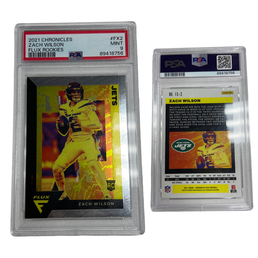 2021 Zach Wilson Chronicles Flux Rookies #FX2 PSA MINT 9