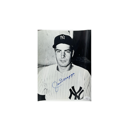 Joe DiMaggio Autographed New York Yankees Black & White 8x10 JSA