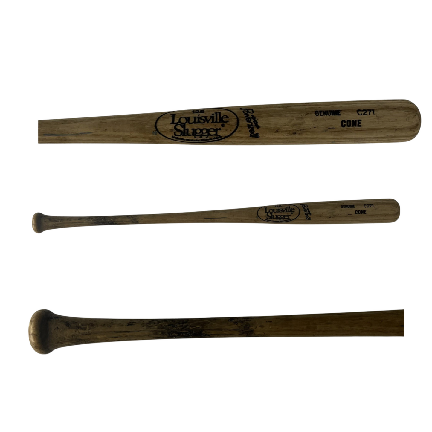 David Cone Unsigned Game Used Tan Louisville Slugger Bat