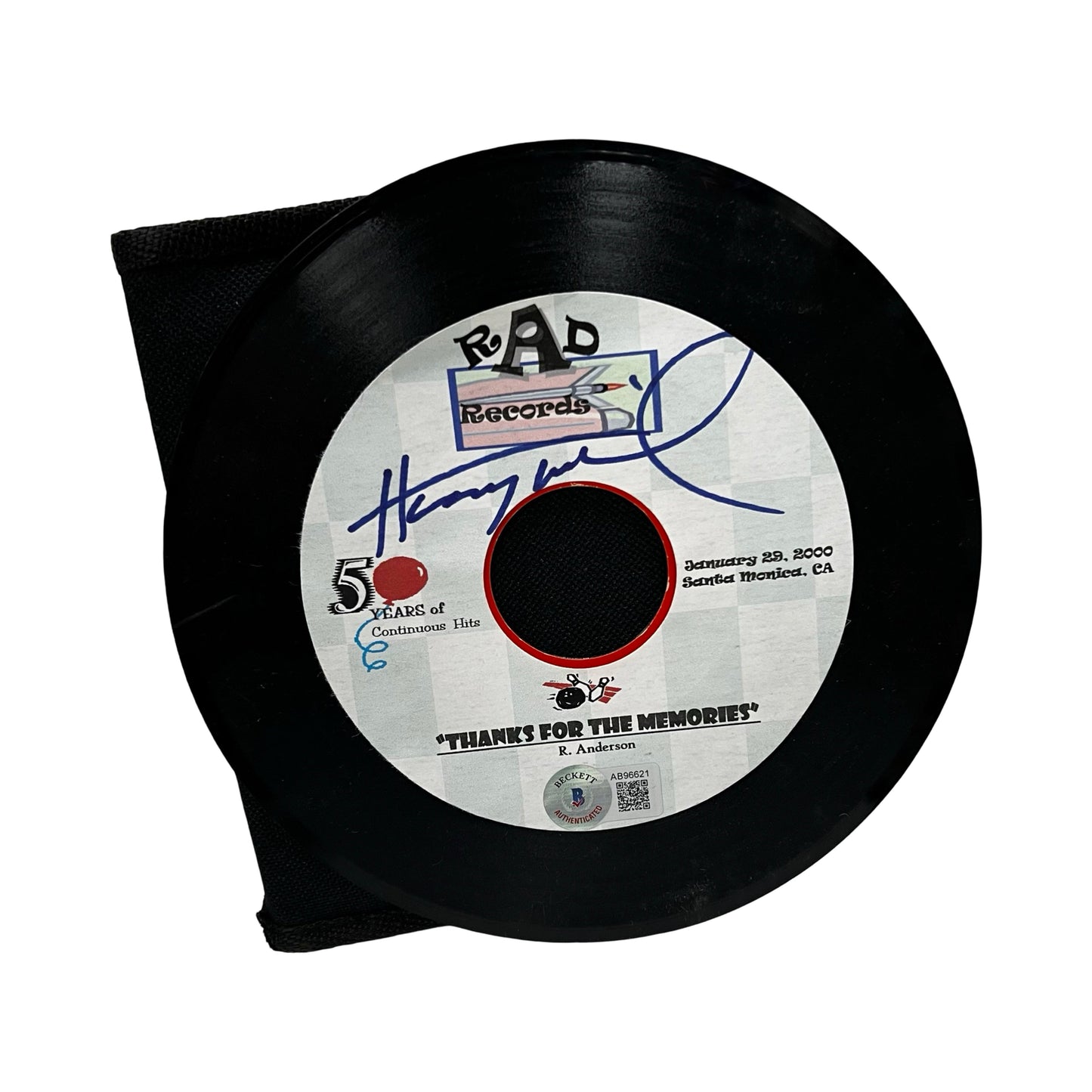 Henry Winkler Autographed Rap Records 5 Years Of Continuous Hits CD Case From Personal Collection Beckett
