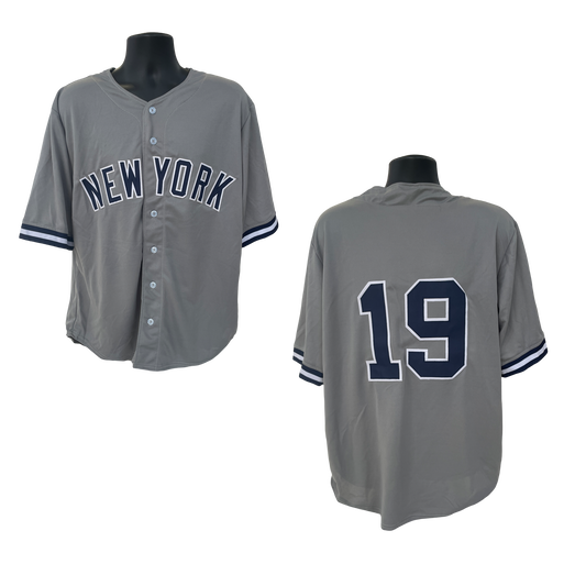 New York Yankees Unsigned #19 Custom Jersey Size XL