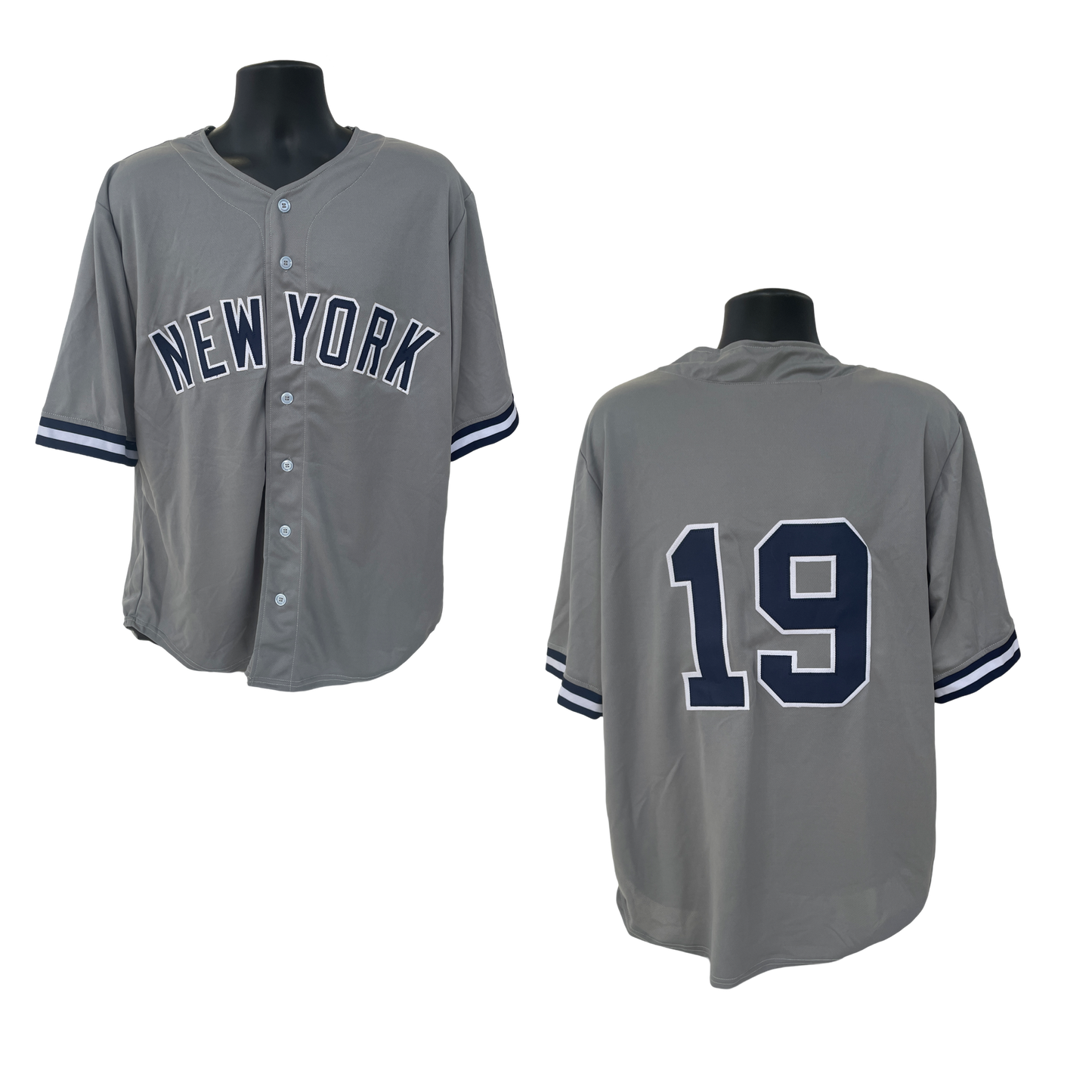 New York Yankees Unsigned #19 Custom Jersey Size XL