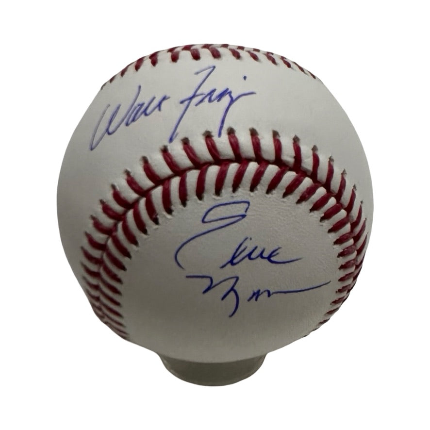 Walt Frazier & Earl Monroe Autographed OMLB New York Knicks JSA COA