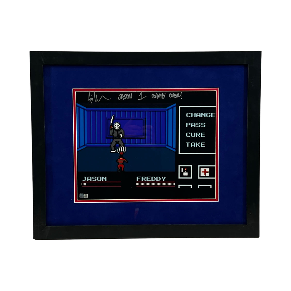Ari Lehman Autographed Friday The 13th Jason Videogame Framed 11x14 "Game Over!" Inscription Steiner CX