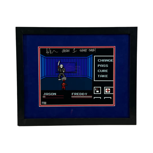 Ari Lehman Autographed Friday The 13th Jason Videogame Framed 11x14 "Game Over!" Inscription Steiner CX