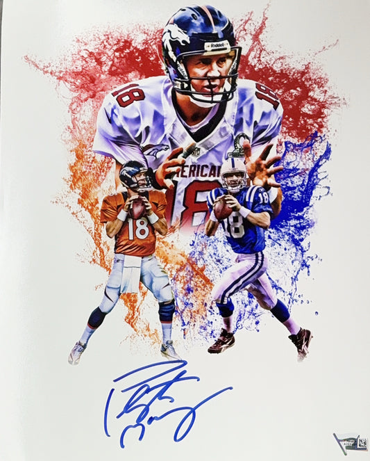 Peyton Manning Autographed Collage 11x14 Fanatics