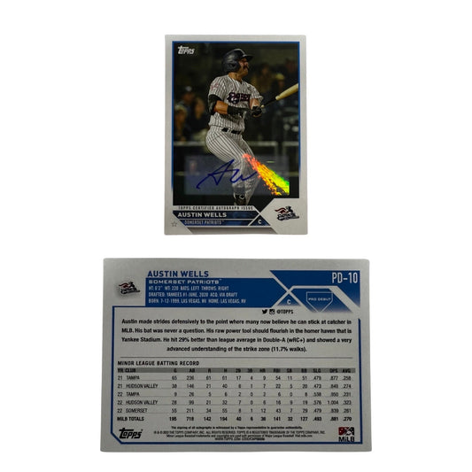 2023 Austin Wells Topps Pro Debit #PD-10