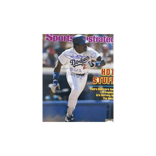Pedro Guerrero Autographed Los Angeles Dodgers Sports Illustrated 11x14 "81 WS MVP" Inscription JSA