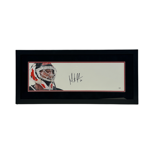 Martin Brodeur Autographed New Jersey Devils Framed 8x26 JSA COA
