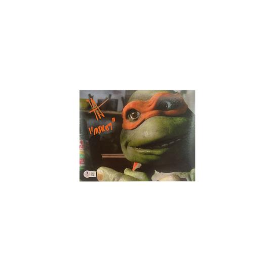 Robbie Rist Autographed Teenage Mutant Ninja Turtles Mikey 8x10 Beckett