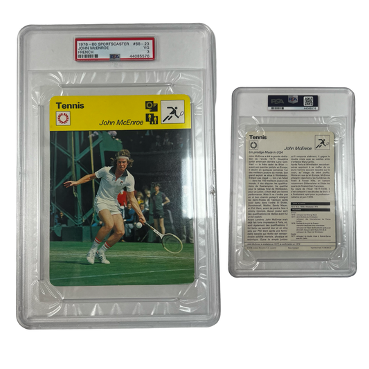 1976-80 Sportcaster John McEnroe French #68-23 PSA VG 3
