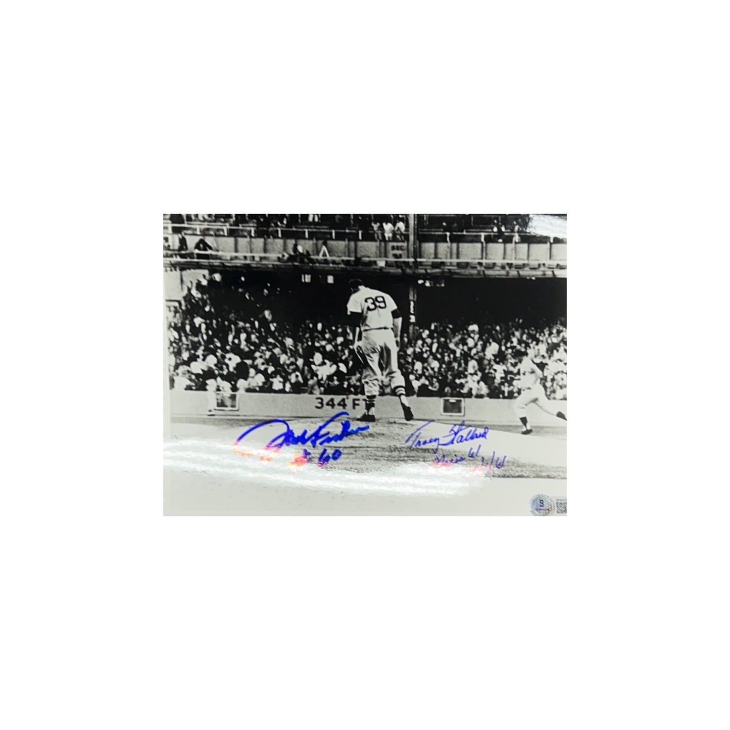Johnny Podres & Tracy Stallard Autographed 8x10 Beckett