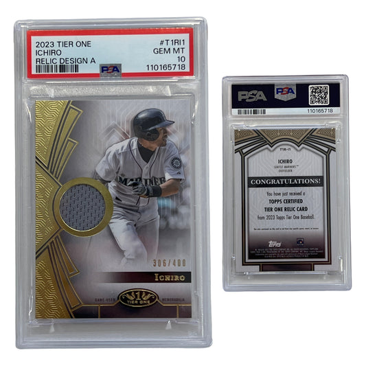 2023 Ichiro Tier One Relic Design A /400 #T1RI1 PSA GEM MT 10