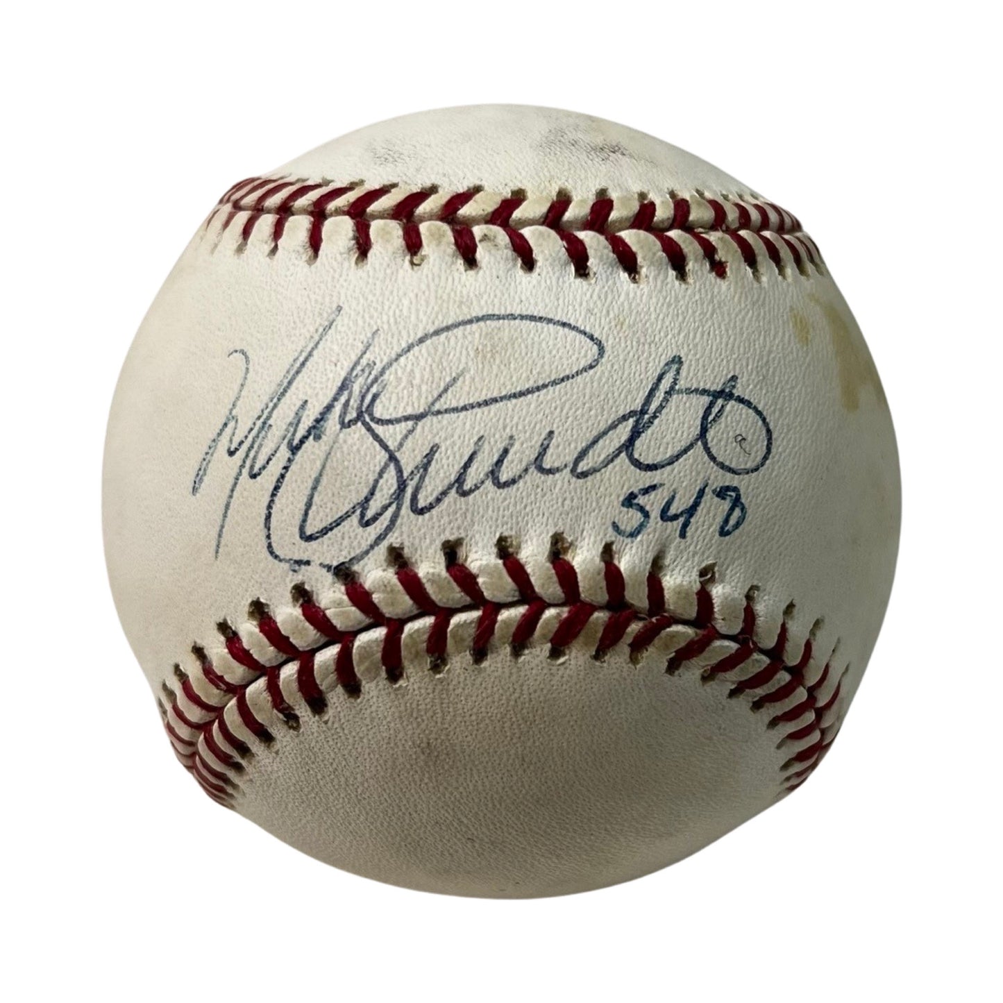 Mike Schmidt Autographed Official National League Baseball "548" Inscription Beckett