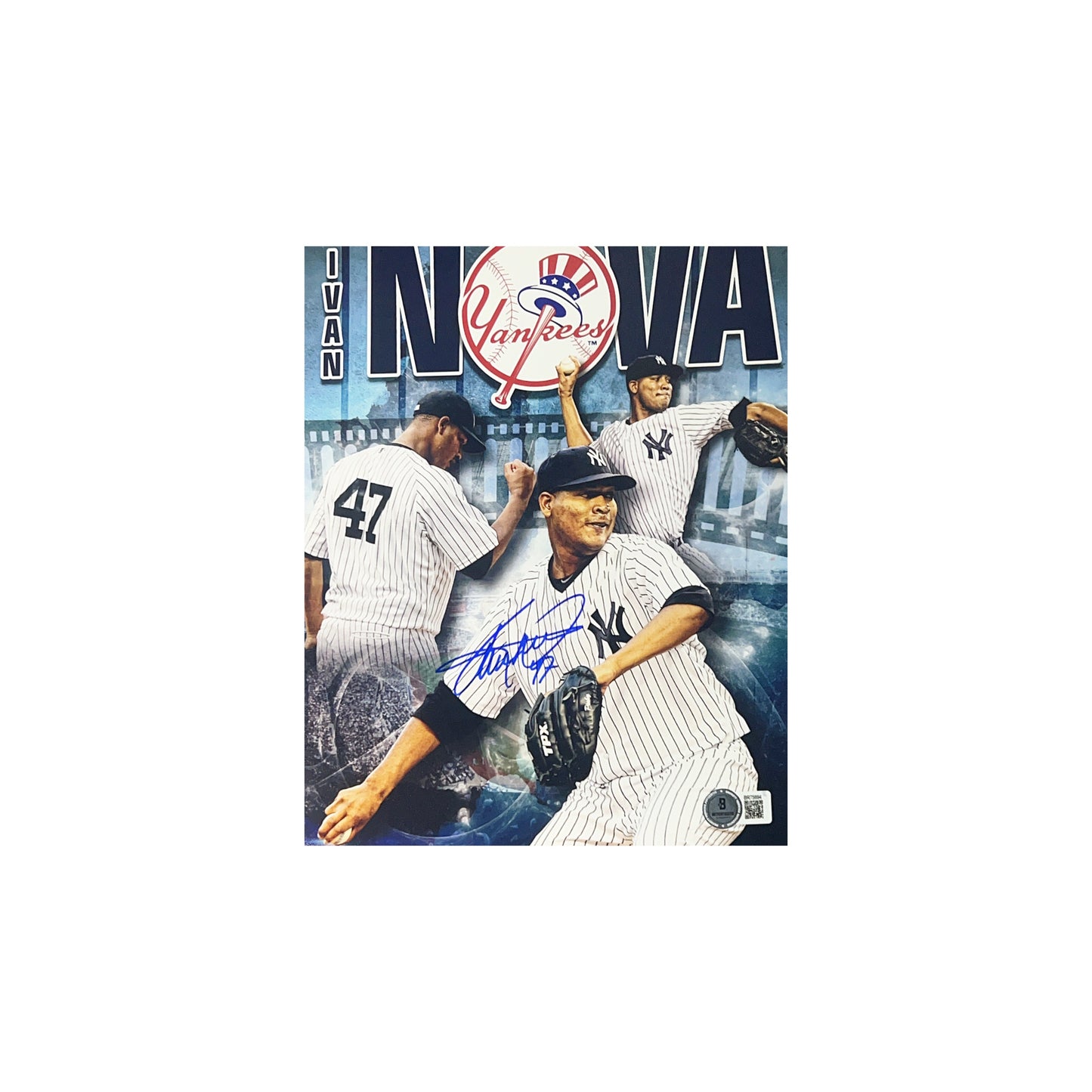 Ivan Nova Autographed New York Yankees Edit 8x10 Beckett