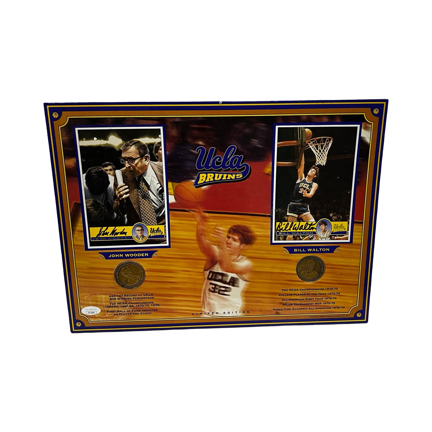 John Wooden & Bill Walton Autographed UCLA Bruins Post Card Set JSA