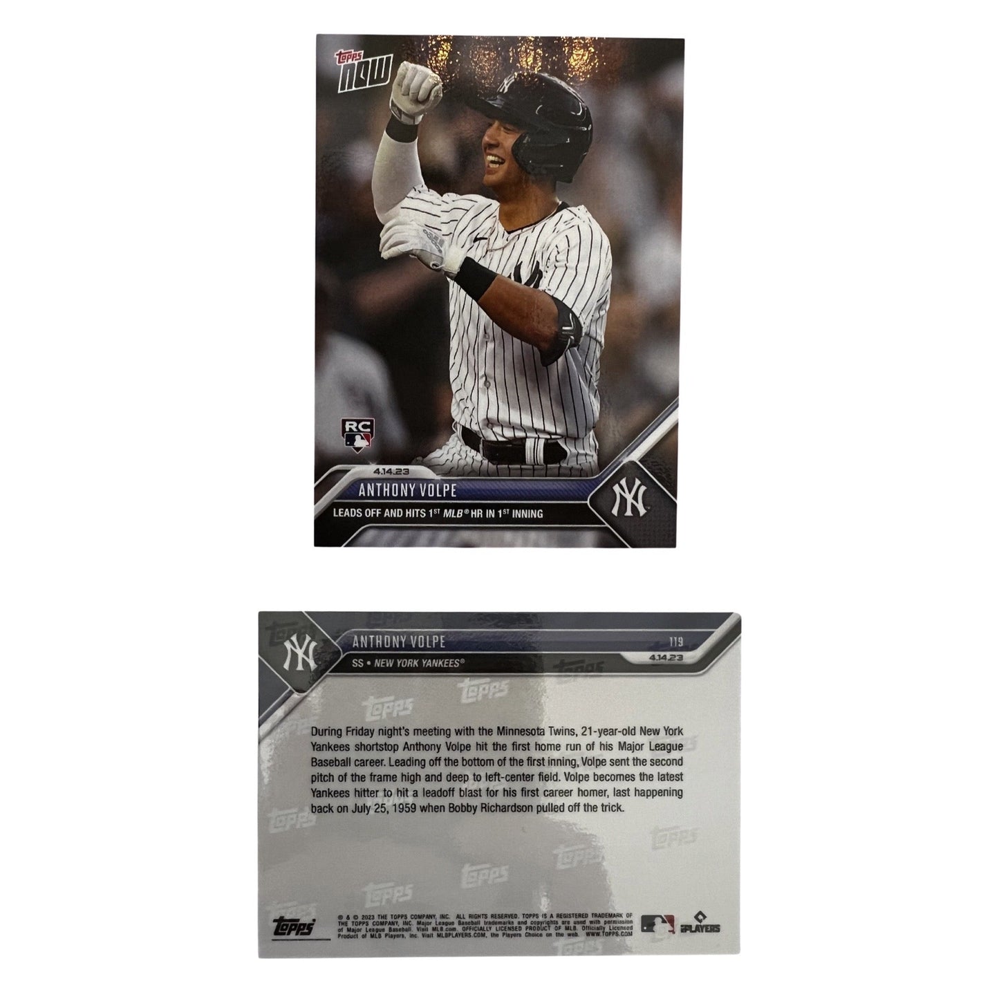 2023 Topps Now #119 Anthony Volpe 1st Career HR