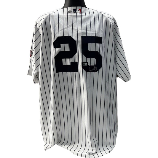 Jason Giambi Autographed New York Yankees 100th Anniversary Pinstripe Jersey Beckett