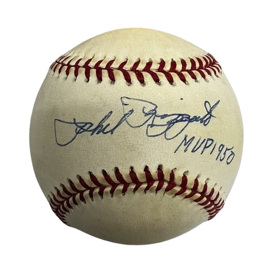 Phil Rizzuto Autographed New York Yankees Official American League Baseball "MVP 1950" Inscription JSA