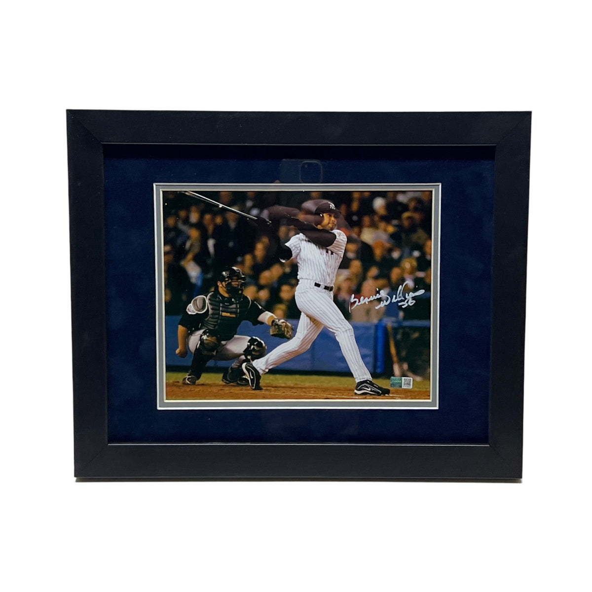 Bernie Williams Autographed New York Yankees 2003 World Series Framed 8x10 Steiner CX