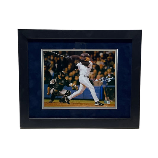 Bernie Williams Autographed New York Yankees 2003 World Series Framed 8x10 Steiner CX