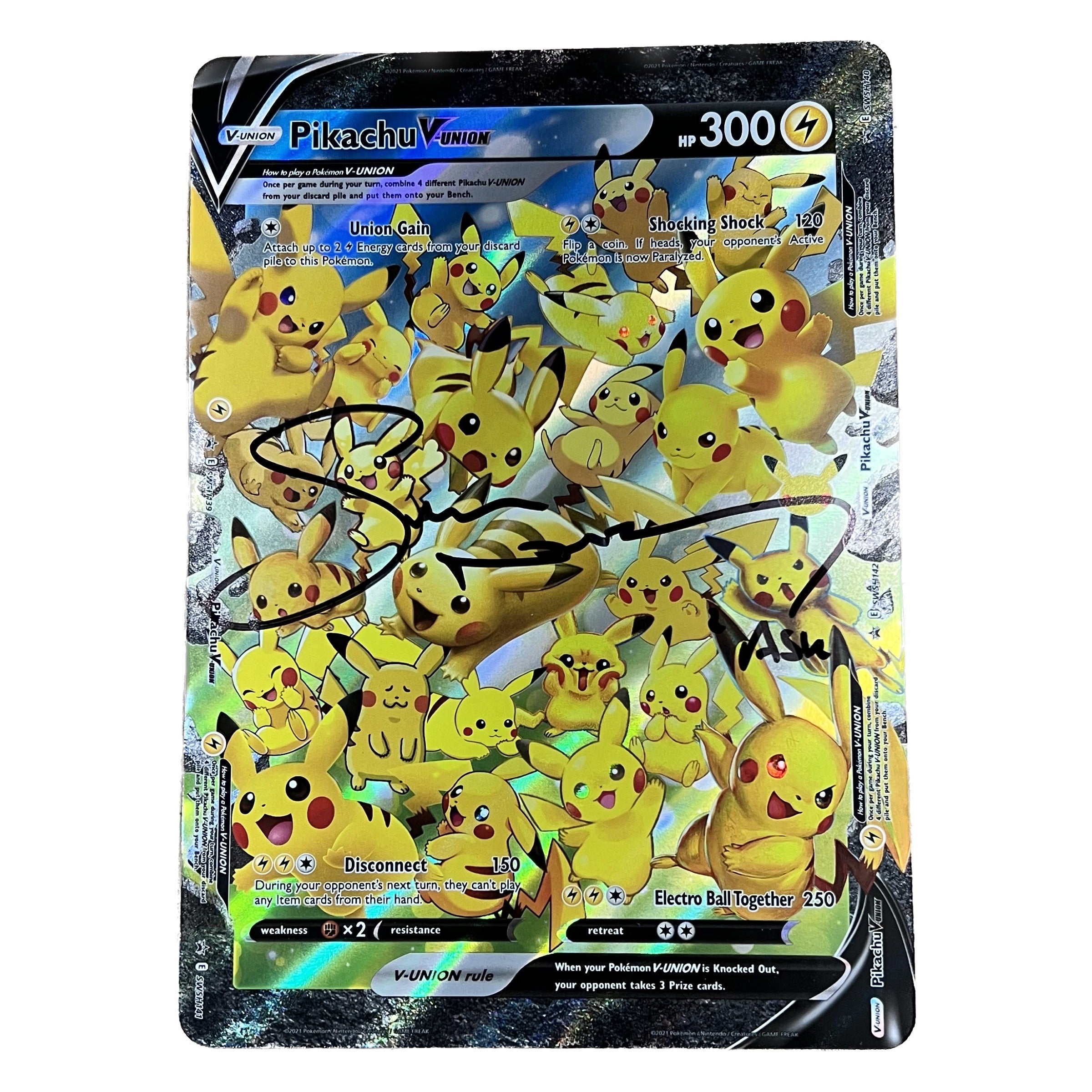 Sarah Natochenny Autographed Pikachu Pokemon Card Ash Ketchum 