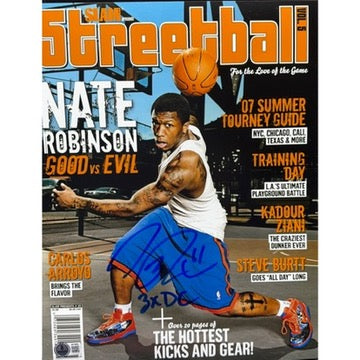 Nate Robinson Autographed New York Knicks SLAM 3xDC 11x14 Beckett BAS