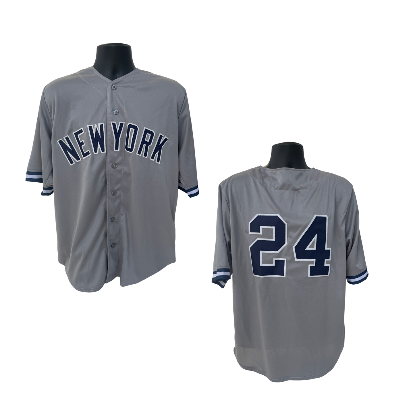 New York Yankees Unsigned #24 Custom Jersey Size XL