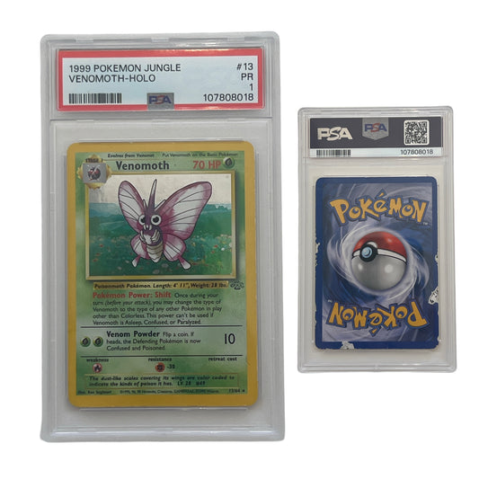 1999 Pokemon Jungle Venomoth-Holo #13 PSA PR 1