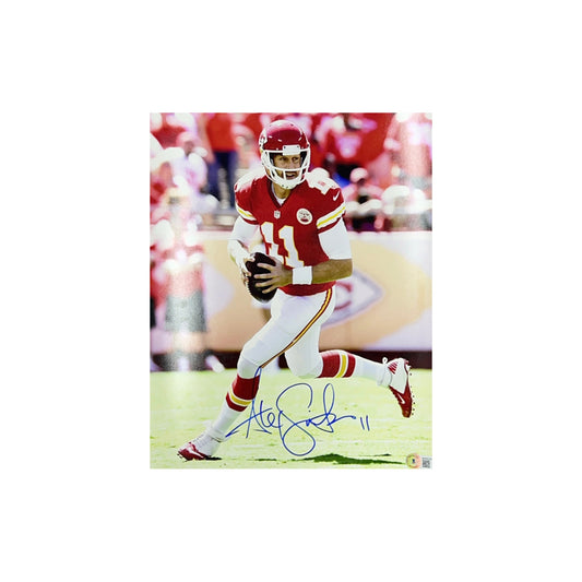 Alex Smith Autographed Kansas City Chiefs Rollout Right 11x14 Beckett