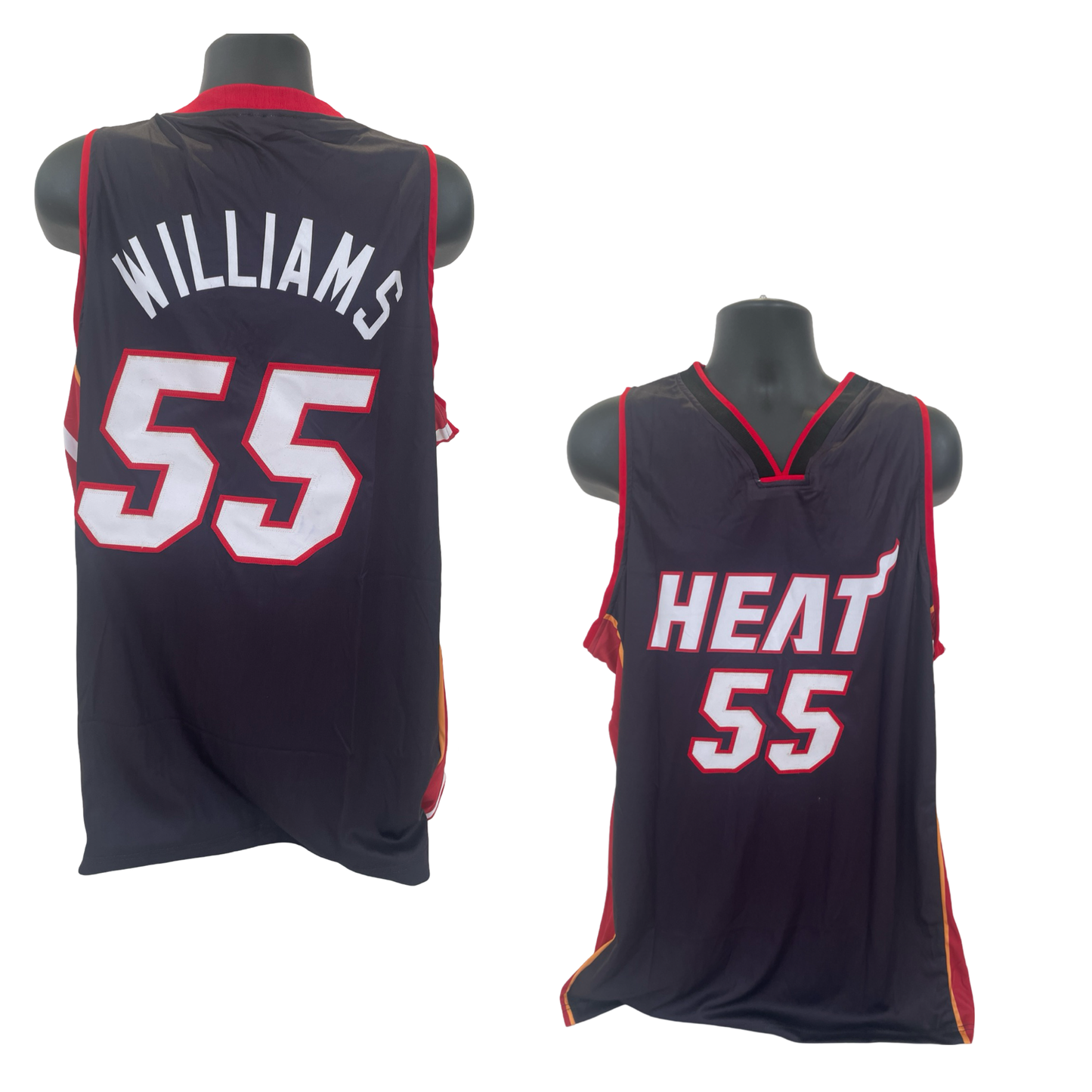 Jason Williams Unsigned Miami Heat Black Custom Jersey Size XL