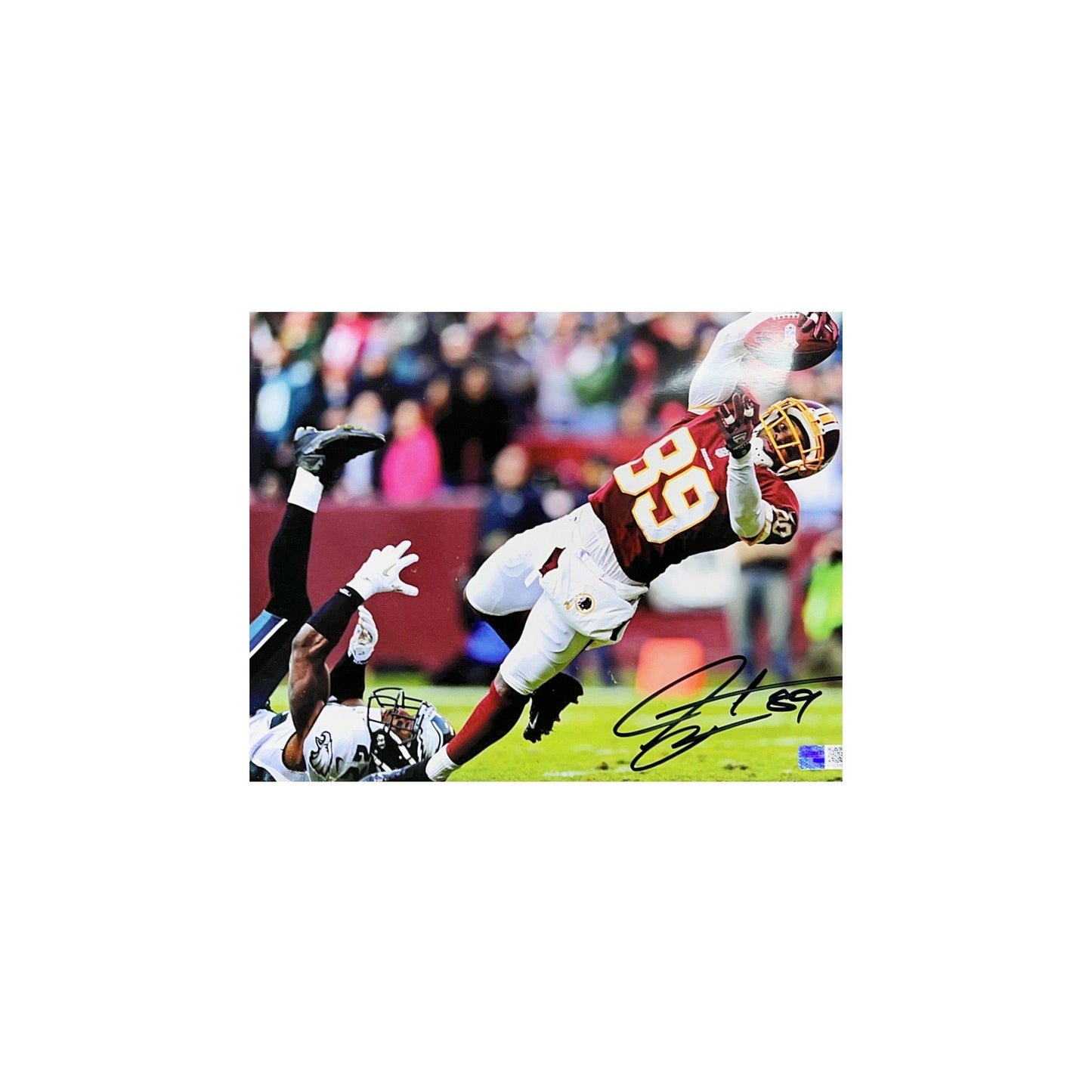 Santana Moss Autographed Washington Commanders 8x10 Steiner CX