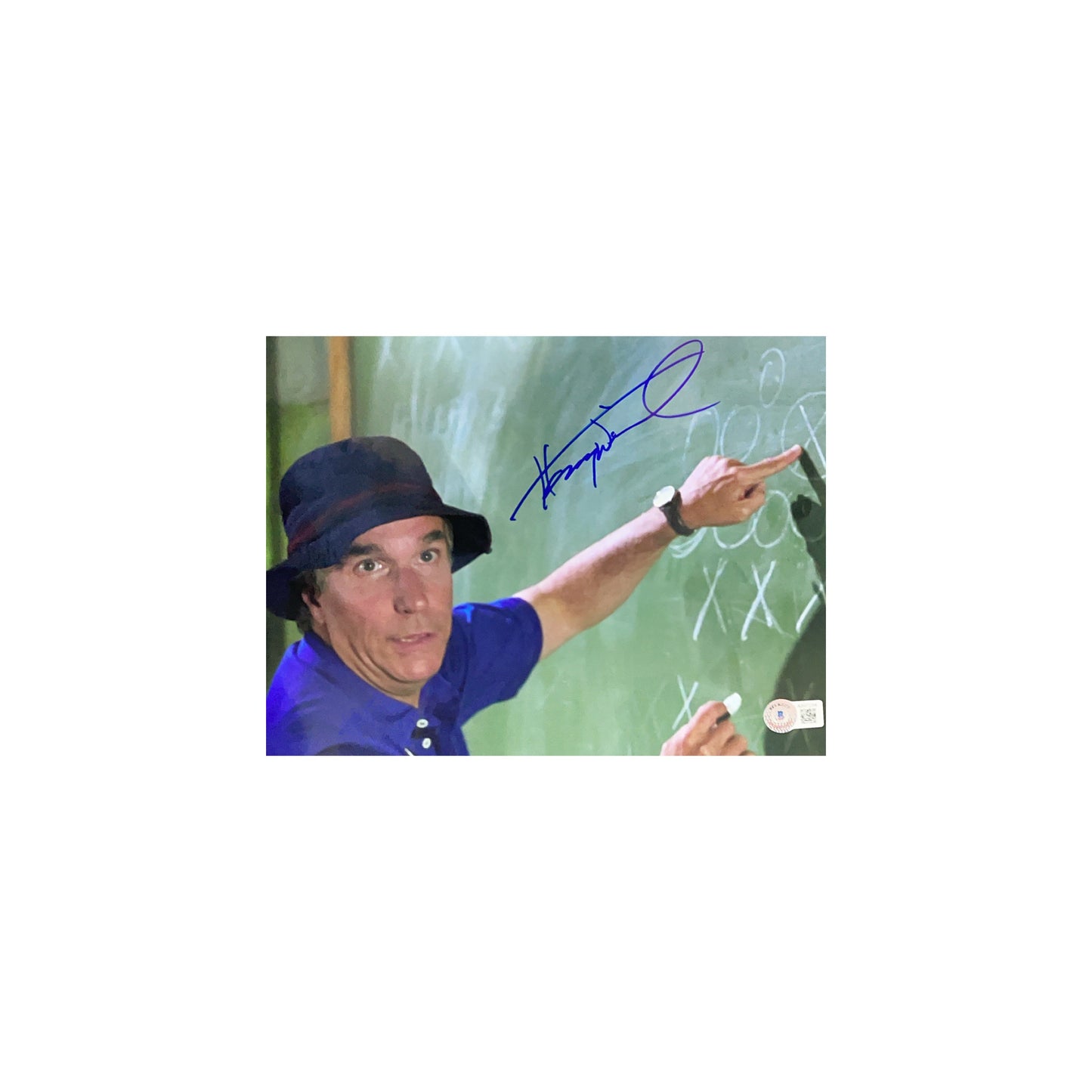 Henry Winkler Autographed The Waterboy Chalkboard 8x10 Beckett