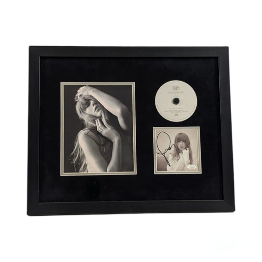 Taylor Swift Autographed Cut & Framed CD 11x14 Frame Pose Black Matte Horizontal JSA