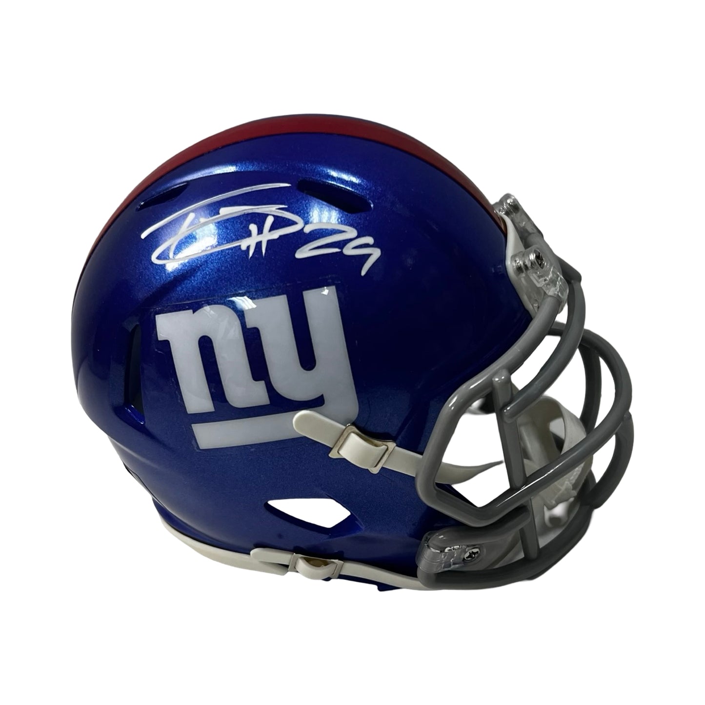 Tyrone Tracy Autographed New York Giants Speed Mini Helmet Beckett