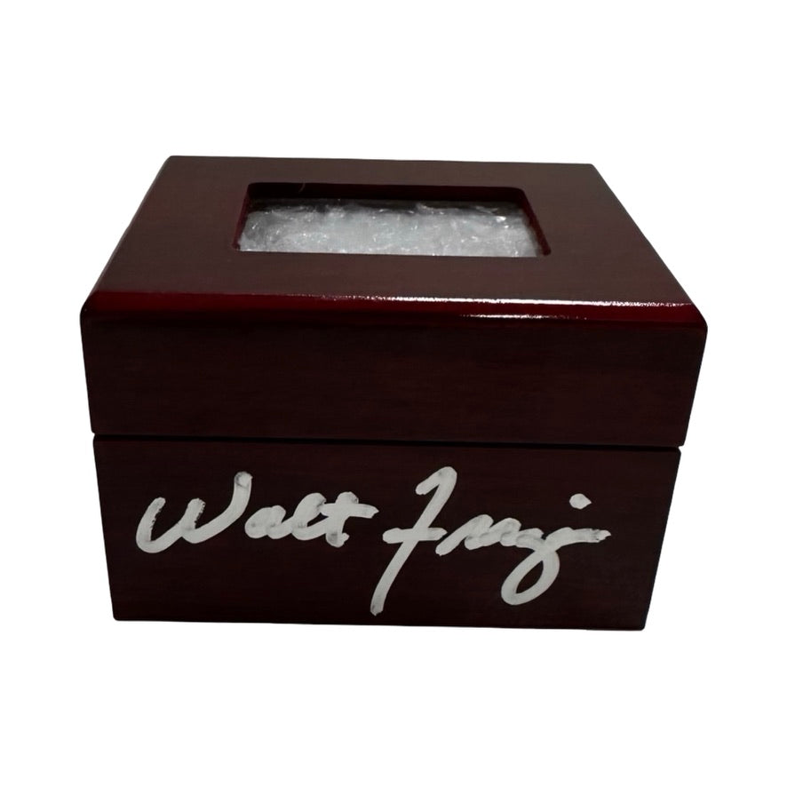 Walt Frazier Autographed New York Knicks Ring Box JSA COA