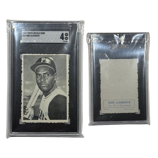 1969 Topps Deckle Edge #27 Roberto Clemente SGC 4 VG EX